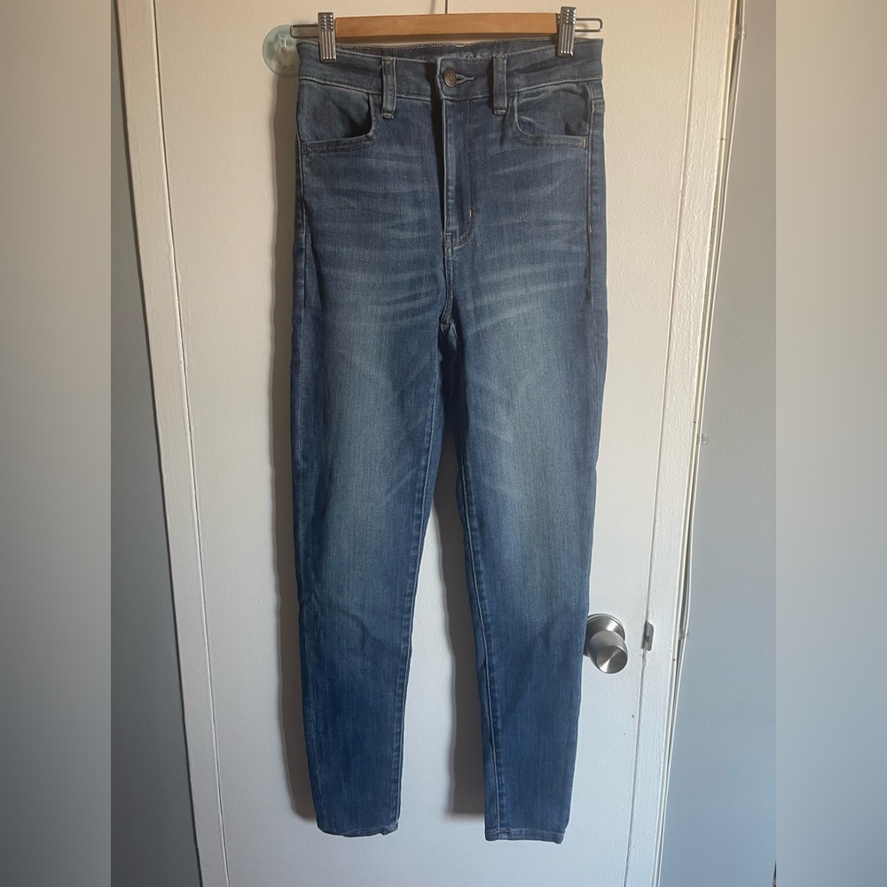 American Eagle Outfitters Blue Women Jeans Size 4 Super Stretch